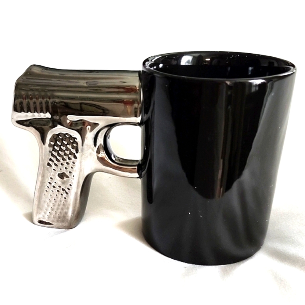 Black Gun Handle Mug